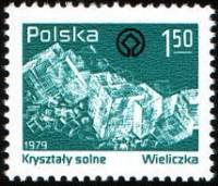 (1979-038) Марка Польша "Кристаллы соли"    Стандартный выпуск. Древние каменно-соляные копи Велички