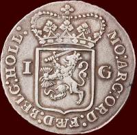 (№1694km73) Монета Нидерланды 1694 год 1 Gulden (Piek - 20 Stuyver)
