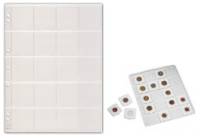 Лист GRANDE на 20 монет в холдерах. Упаковка (5 шт.). Leuchtturm