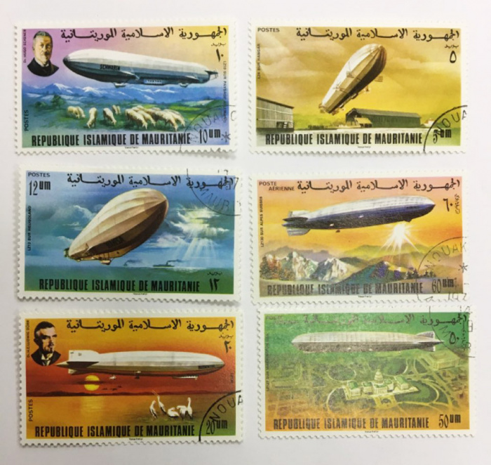 (--) Набор марок Мавритания &quot;6 шт.&quot;  Гашёные  , III Θ