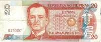 (,) Банкнота Филиппины 1994 год 20 песо "Мануэль Кесон"   UNC