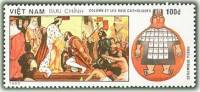 (1990-069a) Марка Вьетнам "Колумб и король Фердинанд"  Без перфорации  500 лет открытия Америки III 