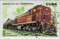 (1975-066) Марка Куба "Тепловоз ТЕМ-4"    Развитие железных дорог III Θ