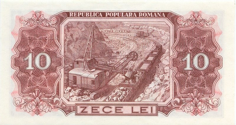 (№1952P-88b) Банкнота Румыния 1952 год &quot;10 Lei&quot;