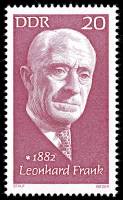 (1972-002) Марка Германия (ГДР) "Леонард Франк"    Знаменитости III O