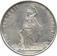 (№1872xs11) Монета Швейцария 1872 год 5 Francs (Zuuml)
