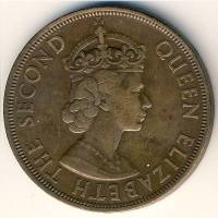 (1945) Монета Остров Джерси 1945 год 1/12 шиллинга "Елизавета II"  Медь Медь  XF