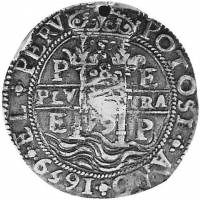 (№1838km77.10) Монета Гватемала 1838 год 8 Reales (Тип I: солнце, восходящее из-за вулкана, с кетцал