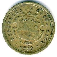 (№1917km149.2) Монета Коста-Рика 1917 год 10 Centavos