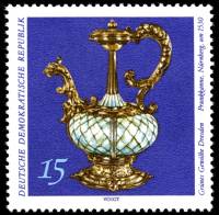 (1971-056) Марка Германия (ГДР) "Горшок великолепия"    Зеленое хранилище, Дрезден II Θ