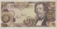 () Банкнота Австрия 1967 год 20  ""   VF