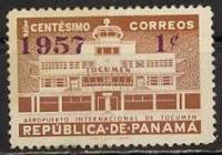 (№1957-514) Марка Панама 1957 год "Международный Аэропорт Токумен", Гашеная
