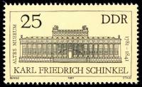 (1981-054) Марка Германия (ГДР) "Старый музей, Берлин"    Карл Фридрих Шинкель II Θ