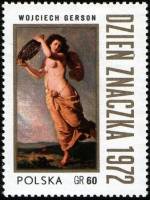 (1972-049) Марка Польша "Летний дождь"    Живопись Польши III Θ