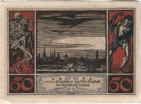 (№1921) Банкнота Германия 1921 год "50 Pfennig"