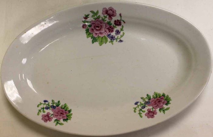 Блюдо овальное с рисунком (Дулево 70-ые)