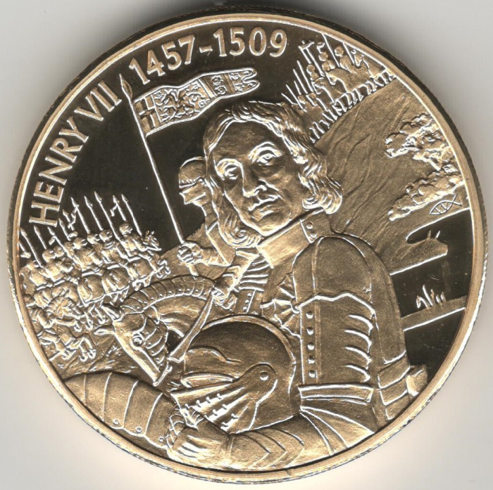 (2004) Монета Восточно-Карибские штаты 2004 год 2 доллара &quot;Генрих VII&quot;  Позолота Медь-Никель  PROOF