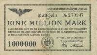 (№1923P-S1132) Банкнота Германия 1923 год "1,000,000 Mark"