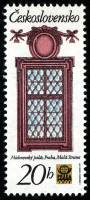 (1977-86) Марка Чехословакия "Окно в дворце Мичной"    Международная выставка марок Прага I Θ