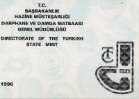 (1996, 6 монет) Набор монет Турция 1996 год    Буклет
