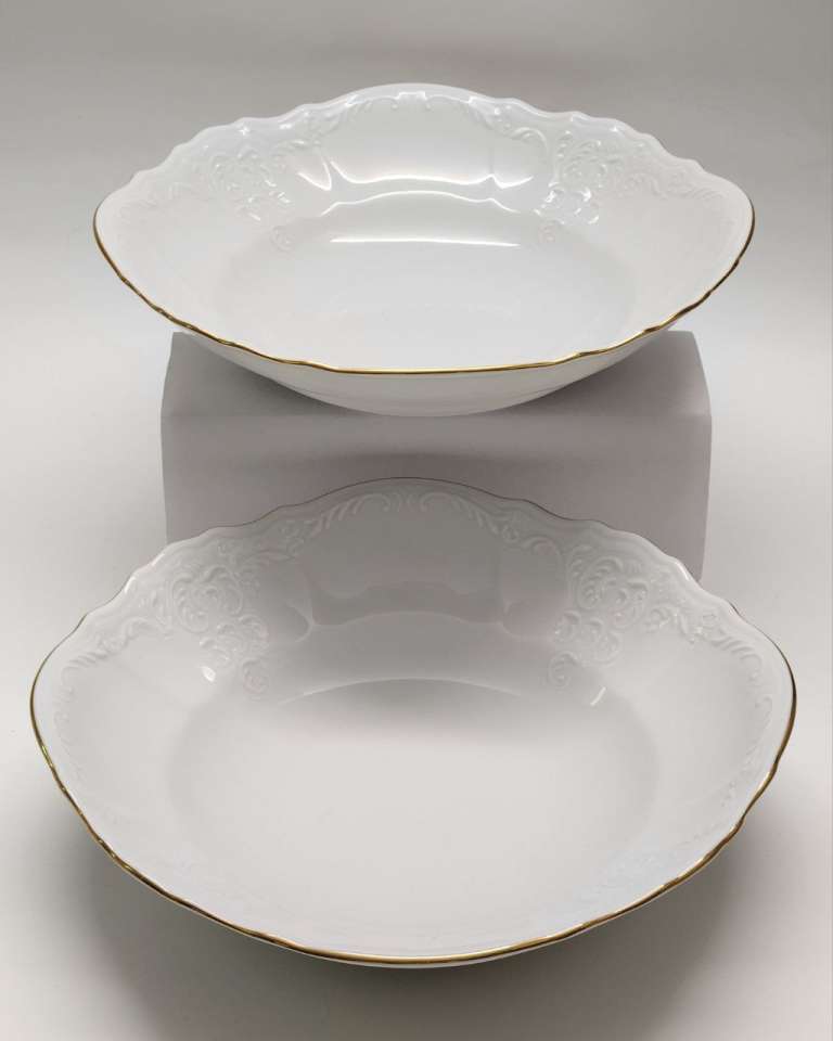 Салатники блюда сервировочные большие глубокие тарелки 2 шт фарфор Bernadotte Чехия 