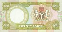 (,) Банкнота Нигерия 1977 год 20 найра    UNC