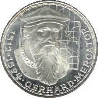 (1969F) Монета Германия (ФРГ) 1969 год 5 марок "Герард Меркатор"  Серебро Ag 625  UNC