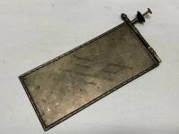 Табличка наградная из крышки от на стольного блокнота серебро 84 пр 270 грамм