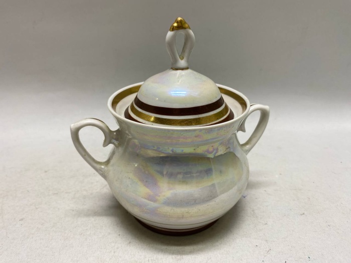 Сахарница перламутр Минский форфоровый завод