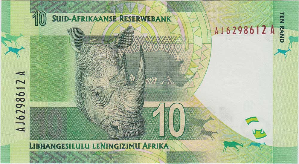 () Банкнота ЮАР (Южная Африка) 2012 год 10  &quot;&quot;   UNC