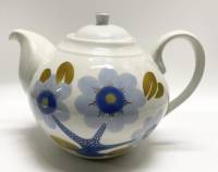 Чайник доливной ЛФЗ голубые цветы