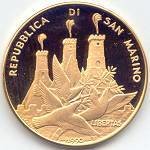 (№1990km260) Монета Сан-Марино 1990 год 5 Scudi (250deg)
