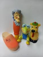 Набор разных игрушек,резиновых 4 шт (сост.на фото)