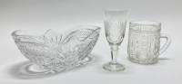 Салатник + кружка + рюмка, хрусталь, стекло, СССР