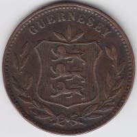 () Монета Остров Гернси 1903 год   ""     VF