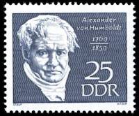 (1969-009) Марка Германия (ГДР) "Александр фон Гумбольдт"    Известные личности III Θ