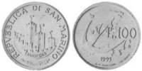 () Монета Сан-Марино 1993 год 100  ""   Никель  UNC