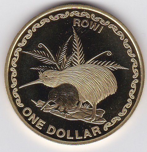 (2005) Монета Новая Зеландия 2005 год 1 доллар &quot;Киви&quot;  Бронза  UNC