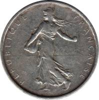 () Монета Франция 1959 год 5  ""   Биметалл (Серебро - Ниобиум)  AU