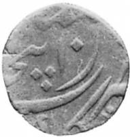 (№1774km17) Монета Индия 1774 год frac12; Anna (Шах Алам II в)
