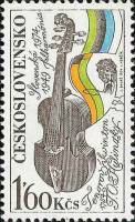(1974-030) Марка Чехословакия "Тенор Квинтон"    Международный музыкальный фестиваль, Прага и Братис