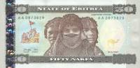(,) Банкнота Эритрея 1997 год 50 накфа "Жители"   UNC