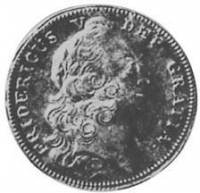 (№1747km561) Монета Дания 1747 год 2 Ducat