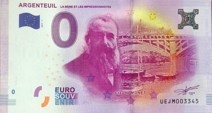 (2017) Банкнота Европа 2017 год 0 евро &quot;Аржантёй&quot;   UNC