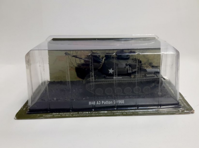&quot;Танки мира&quot;, модель M48 A3 Patton 2 - 1968  (в коробке-блистере)