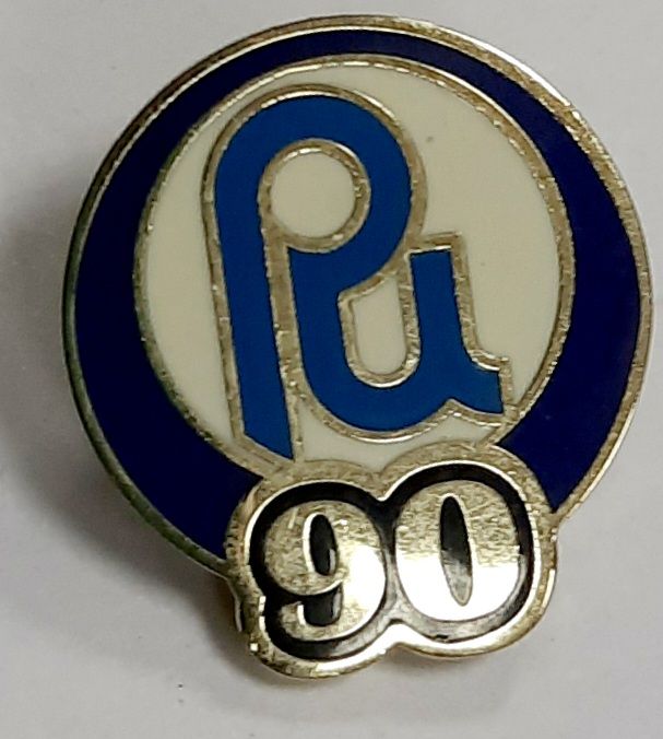 Значок Знак СССР &quot;РИ 90&quot; на винте 