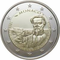(006) Монета Монако 2016 год 2 евро "150 лет Монте-Карло"  Биметалл  PROOF