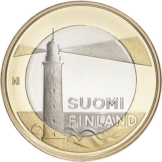 (025) Монета Финляндия 2013 год 5 евро &quot;Аландские острова&quot; 2. Диаметр 27,25 мм Биметалл  UNC