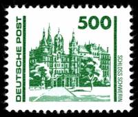 (1990-057) Марка Германия (ГДР) "Замок Шверин"    Памятники и здания III Θ