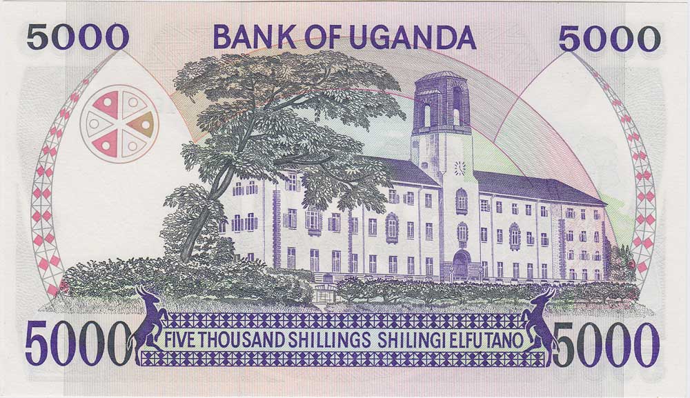 (,) Банкнота Уганда 1986 год 5 000 шиллингов    UNC
